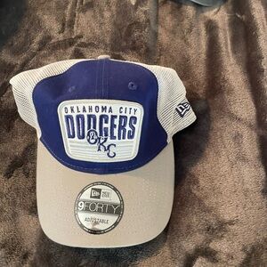 New Era Oklahoma City Dodgers Blue and Gray Cap